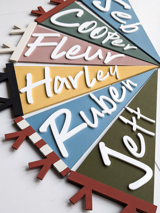 Personalised Pennant Flags