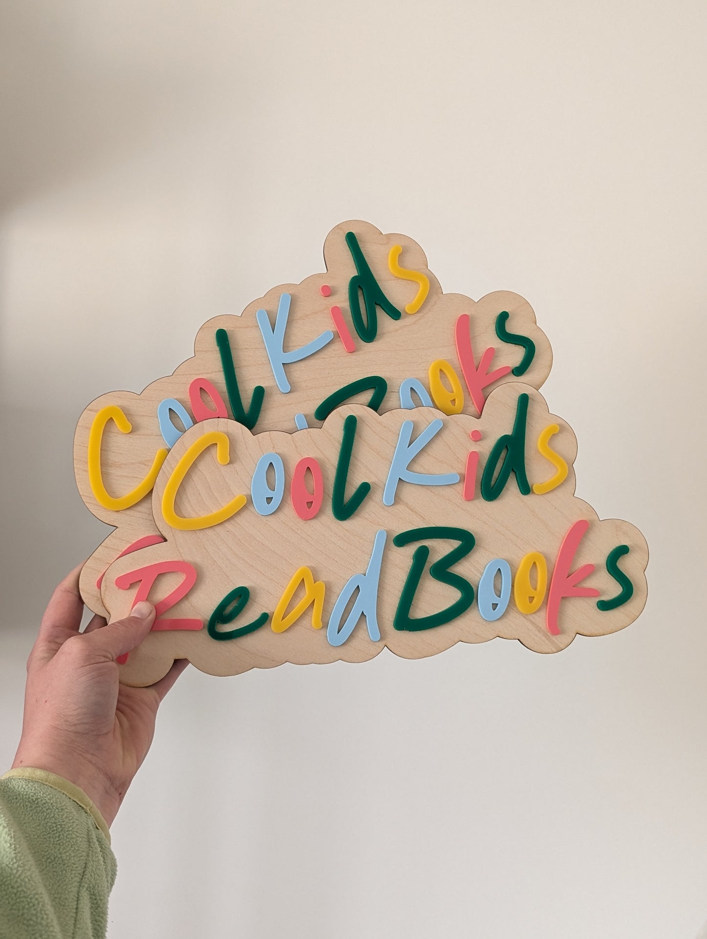Custom 'Cool Kids Read Books' Sign