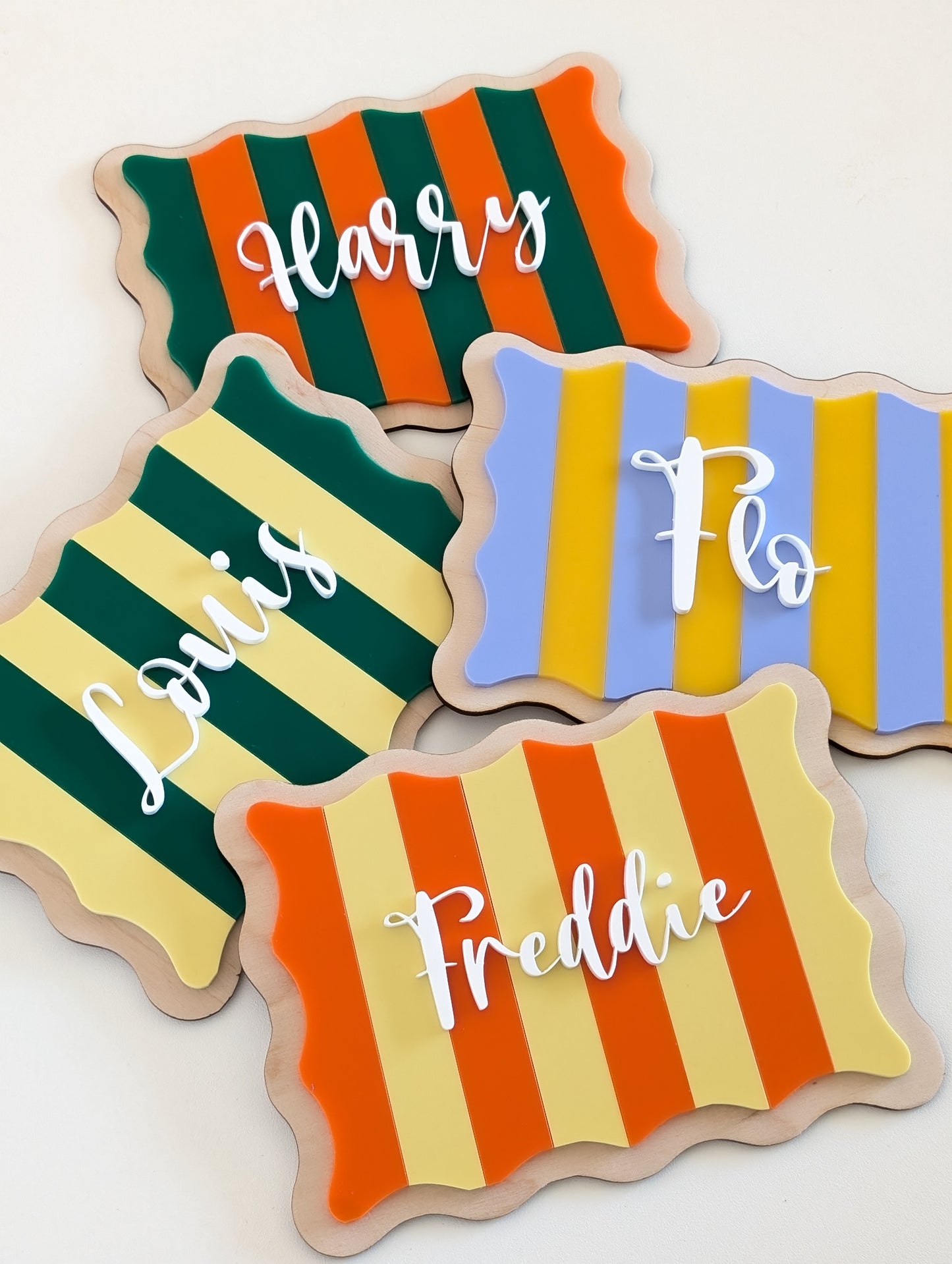 Personalised Striped Signs