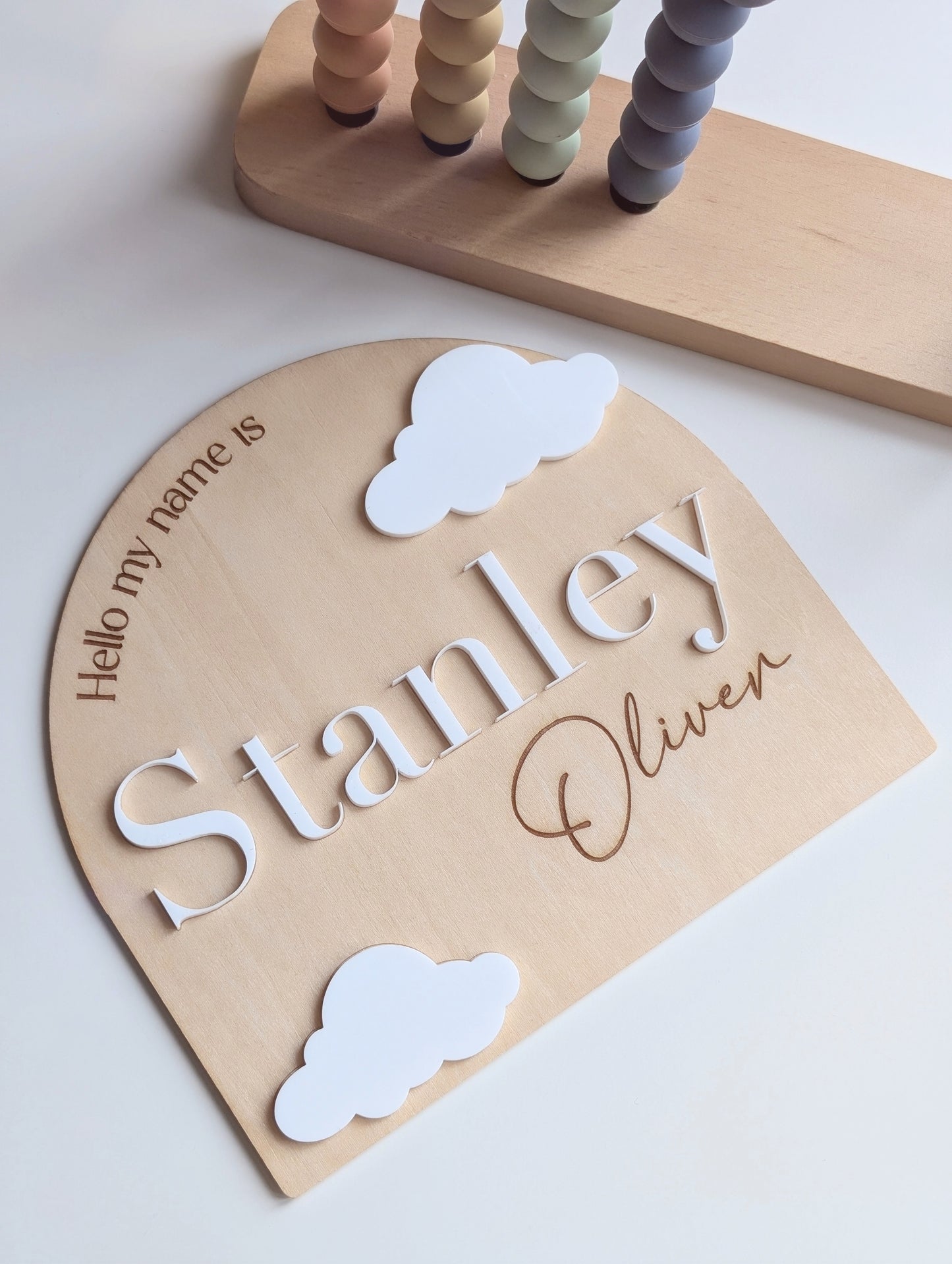 Personalised Baby Name Announcement