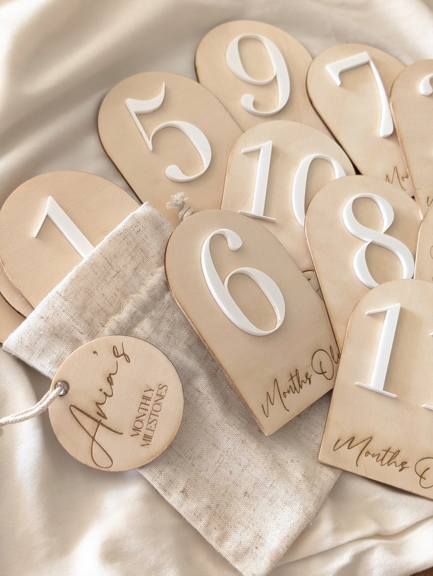 Baby's 1st Year Wooden Milestone Cards