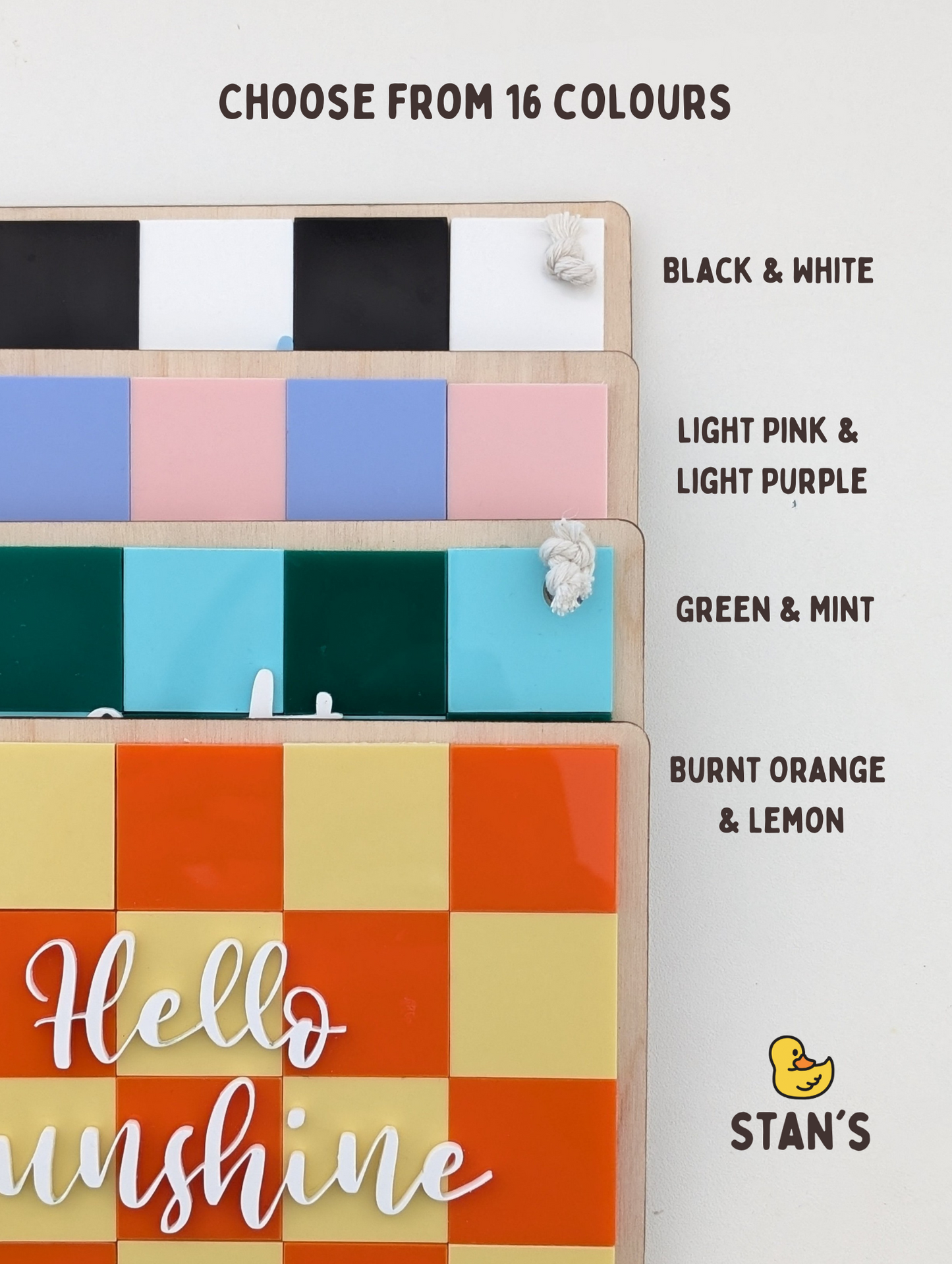 Personalised Checkerboard Sign