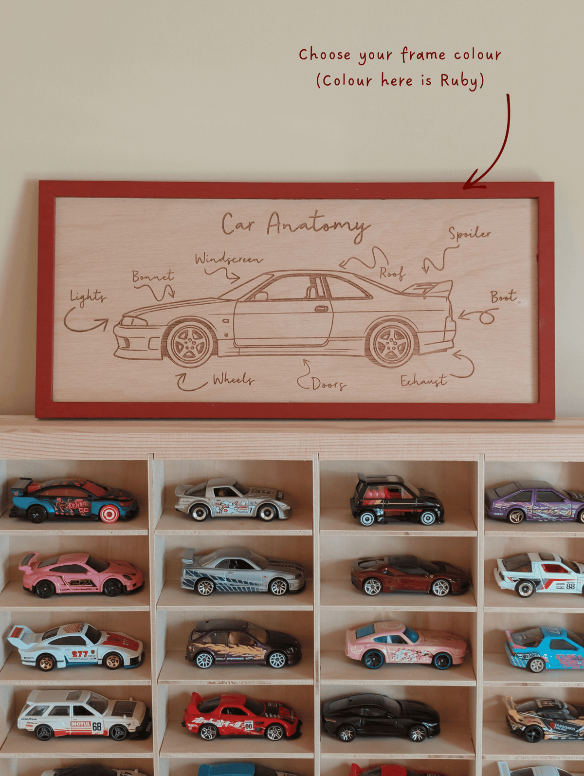Car Anatomy Wooden Sign