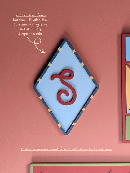 Retro Diamond Initial