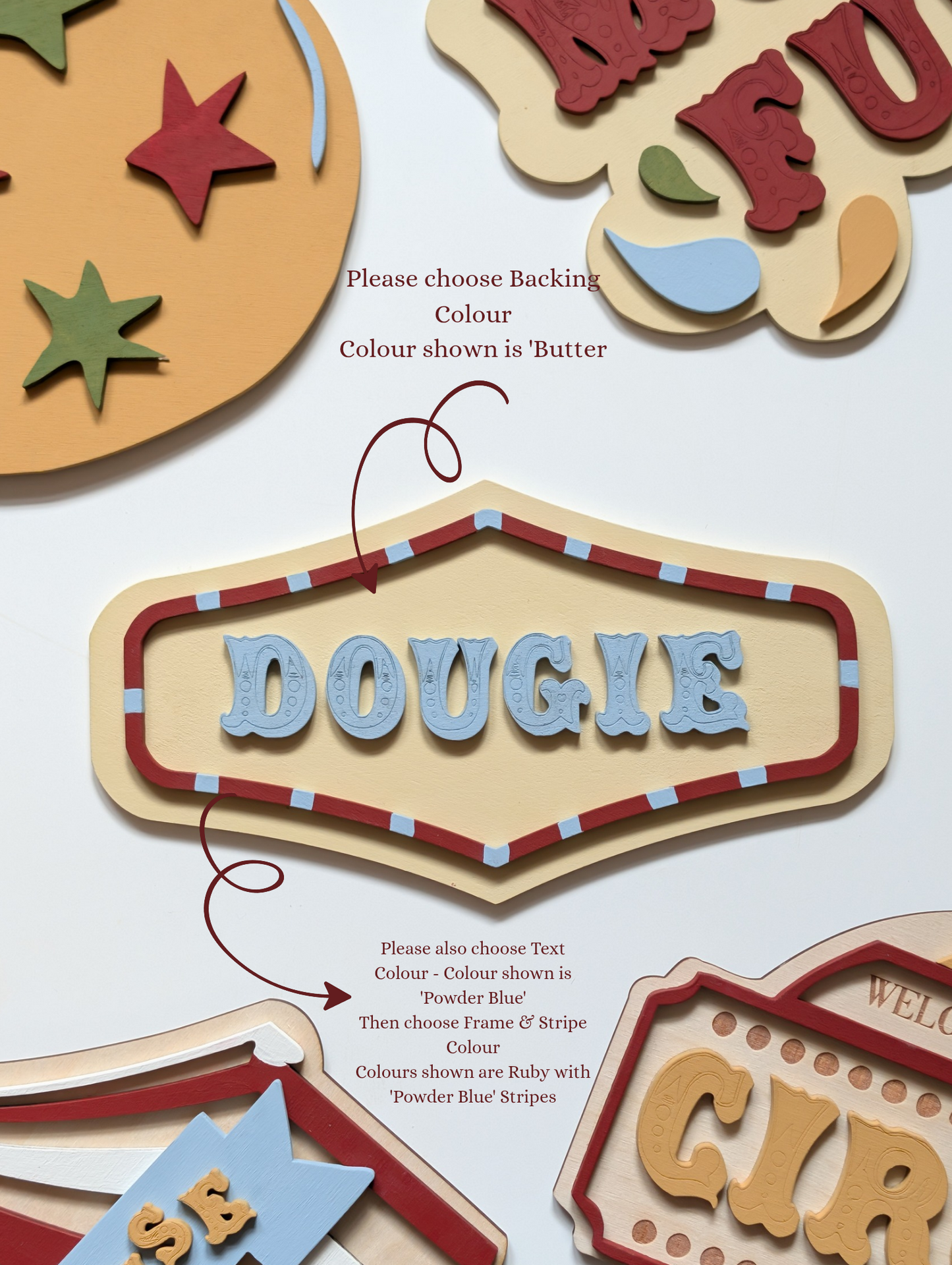 Signature Retro Name Plaque