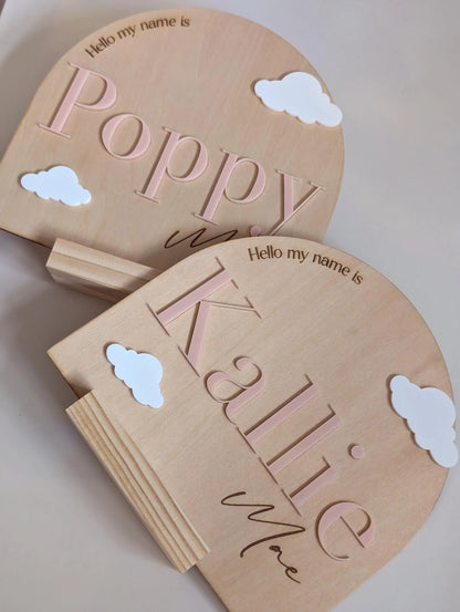 Personalised Baby Name Announcement
