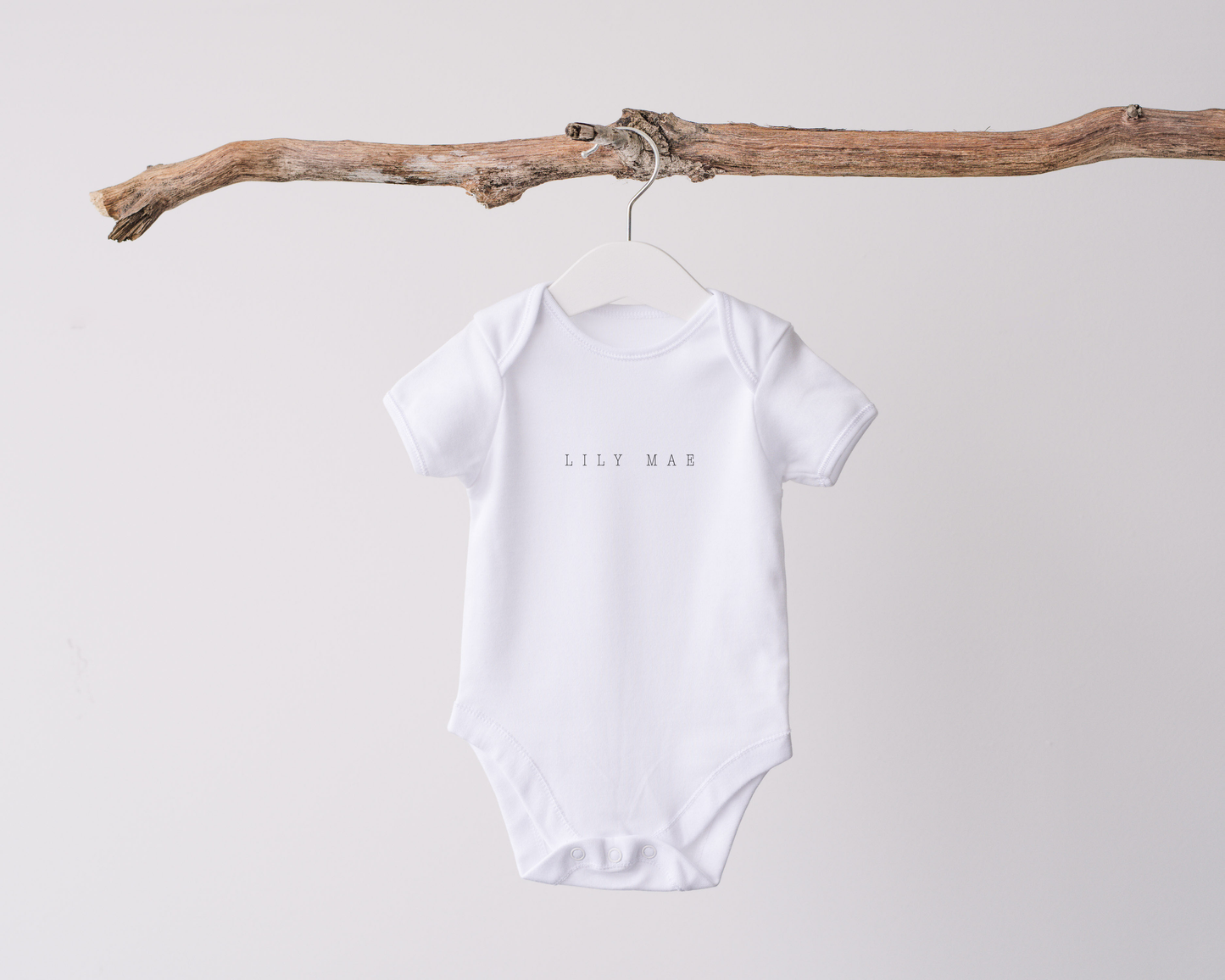 Personalised Name Announcement Babygrow