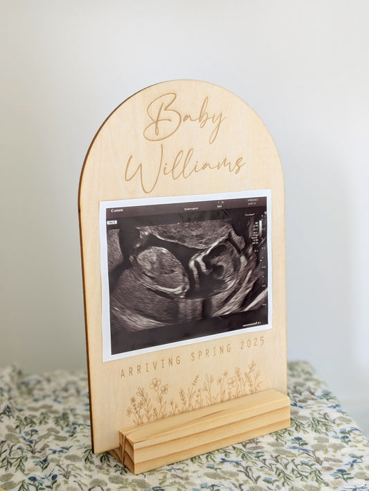 Personalised Pregnancy Announcement Wooden Sign