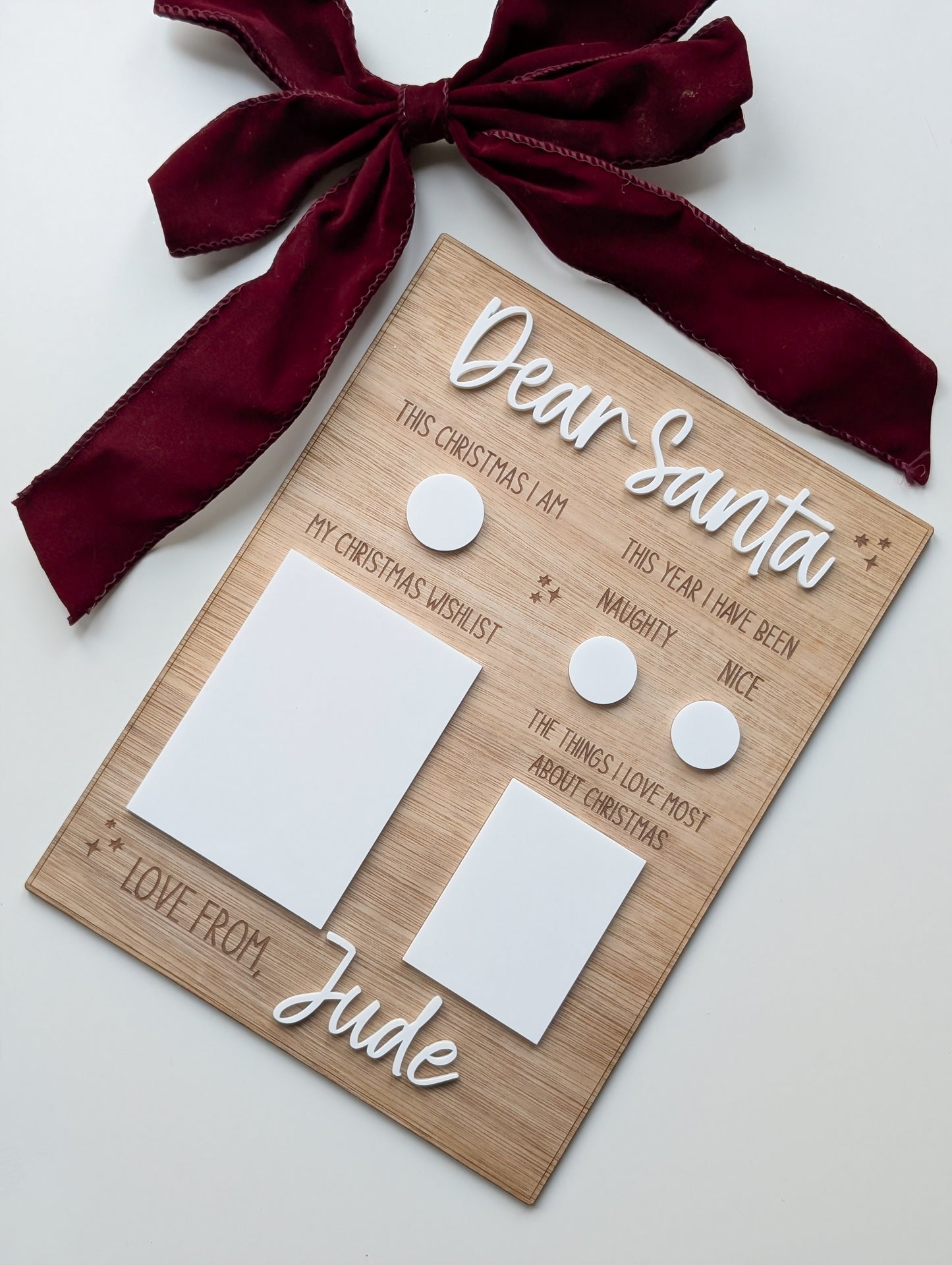 Personalised Dear Santa Board