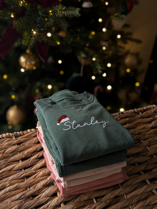 Personalised Santa Hat Loungewear Set