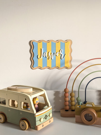Personalised Striped Signs