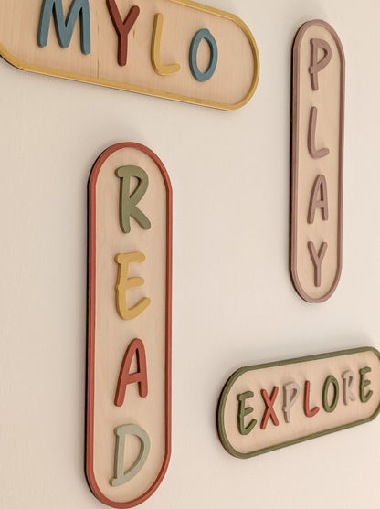 Personalised Retro Wall Sign