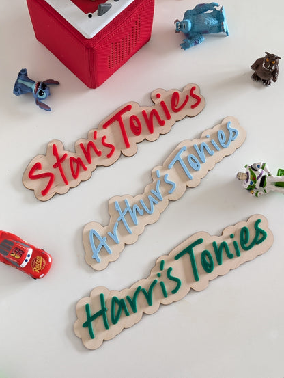 Personalised 'Tonies' Sign