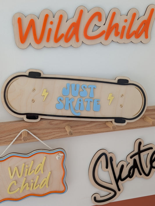 'Just Skate' Wall Decor
