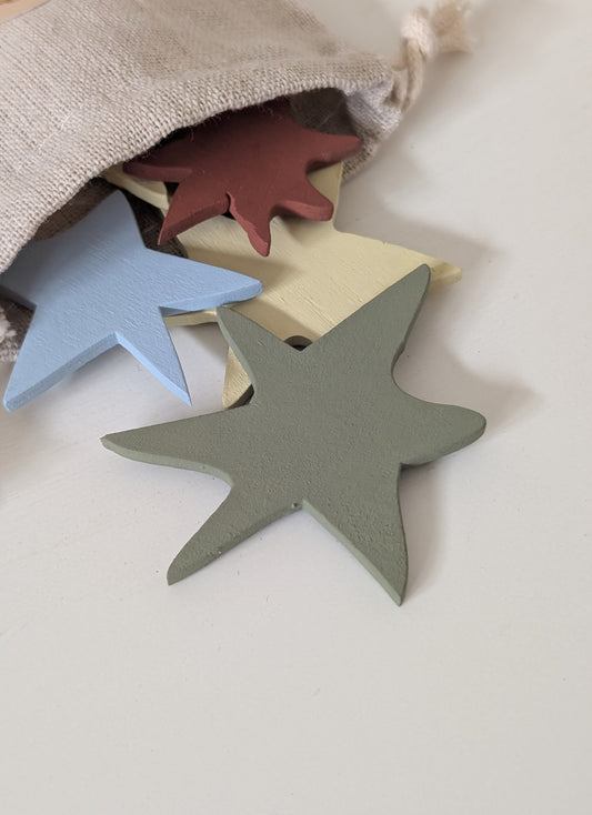 Mixy Matchy Hand Painted Stars (set of 8)