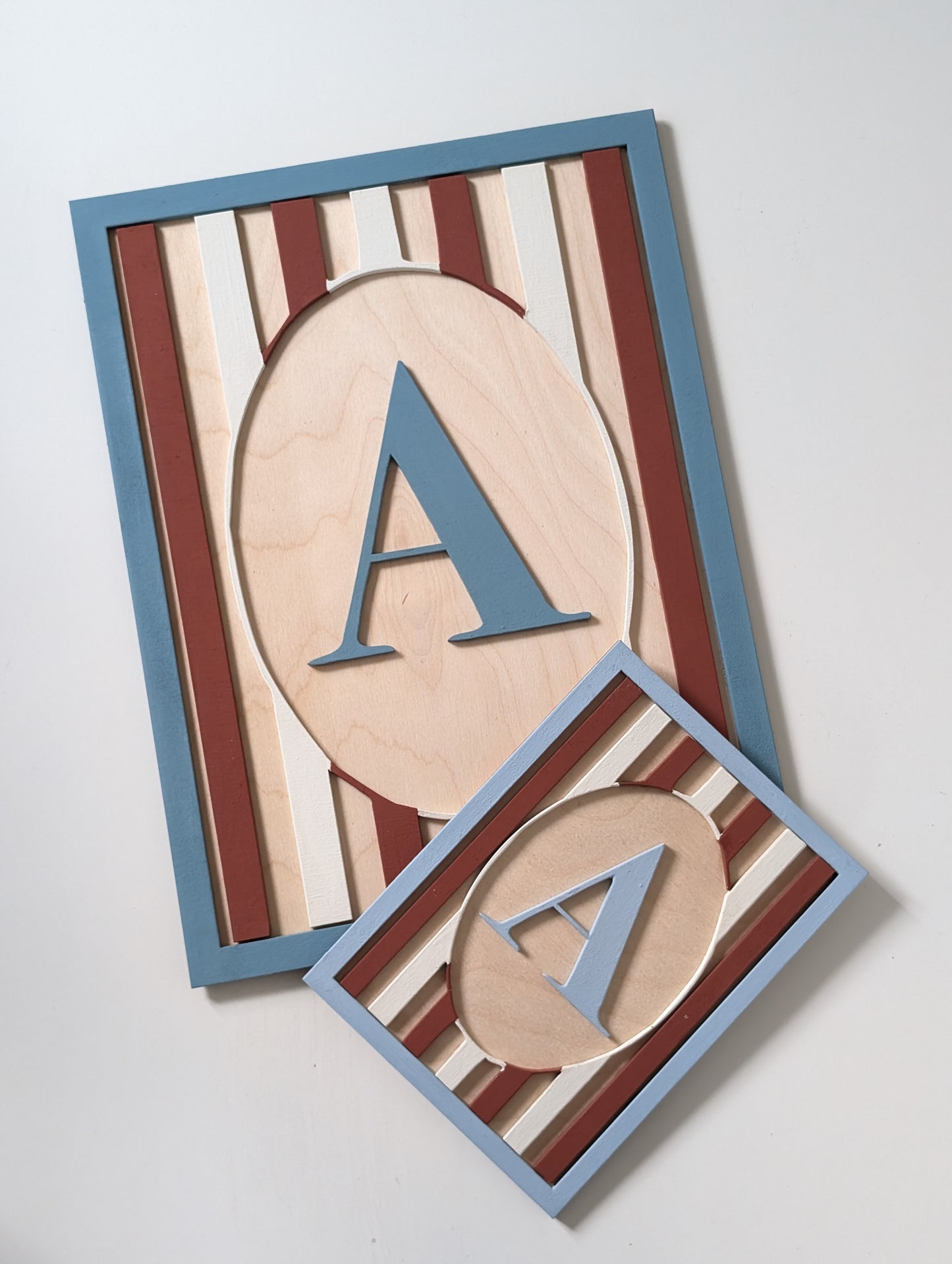 Custom Framed Initial Sign