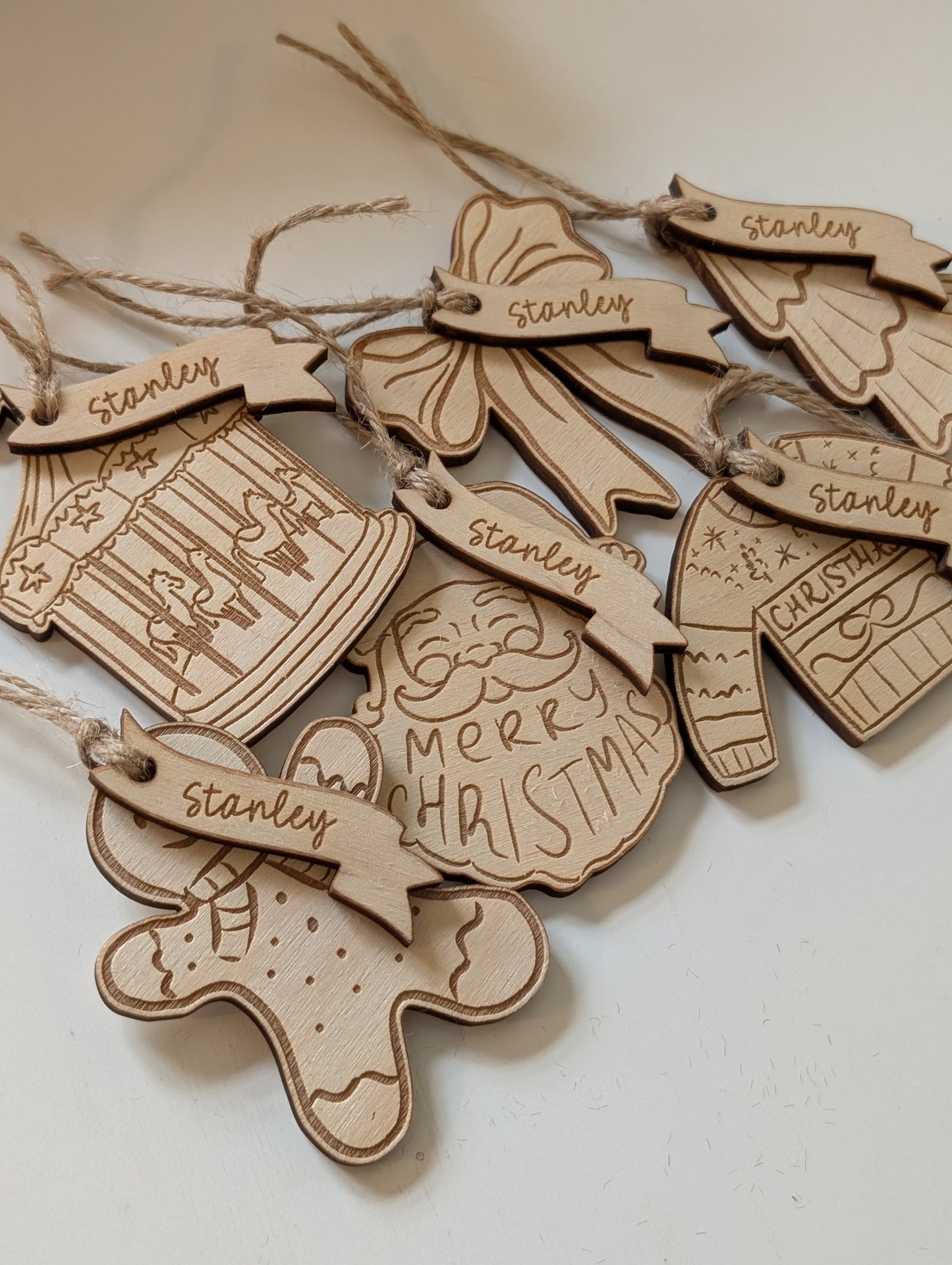 Custom (Set of 6) Hand Drawn Present Tags