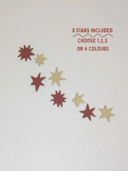 Mixy Matchy Hand Painted Stars (set of 8)