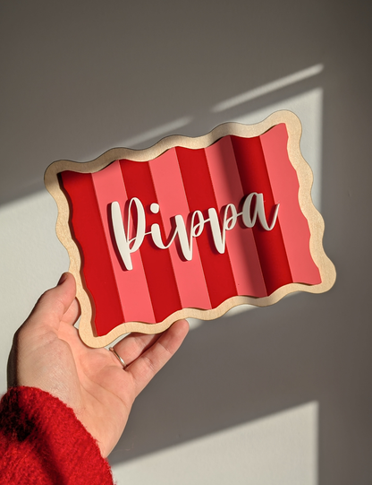 Personalised Striped Signs