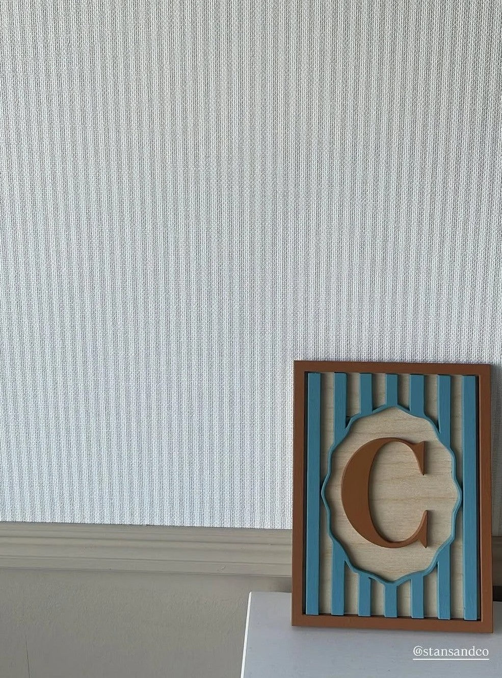 Custom Framed Initial Sign