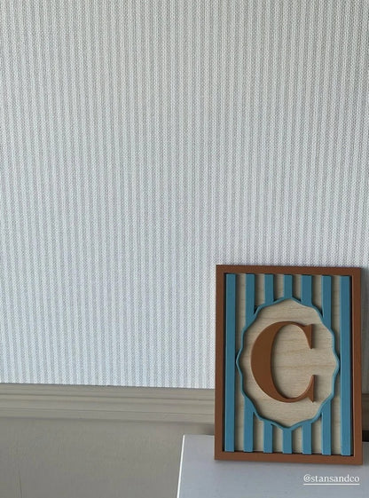 Custom Framed Initial Sign