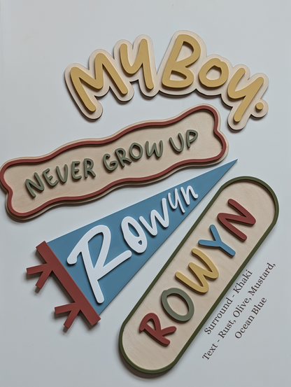 Personalised Retro Wall Sign