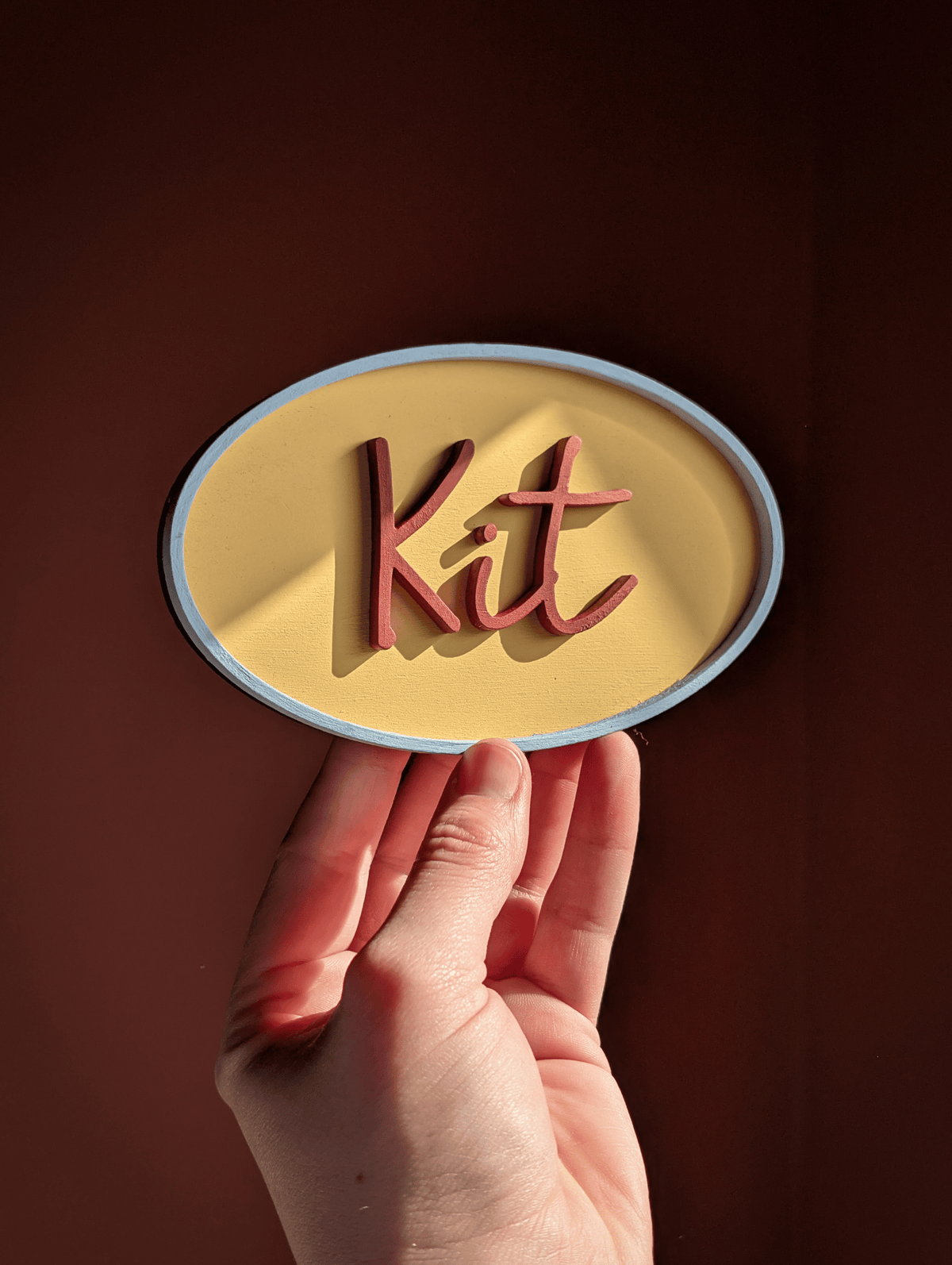 Custom Retro Name Badges