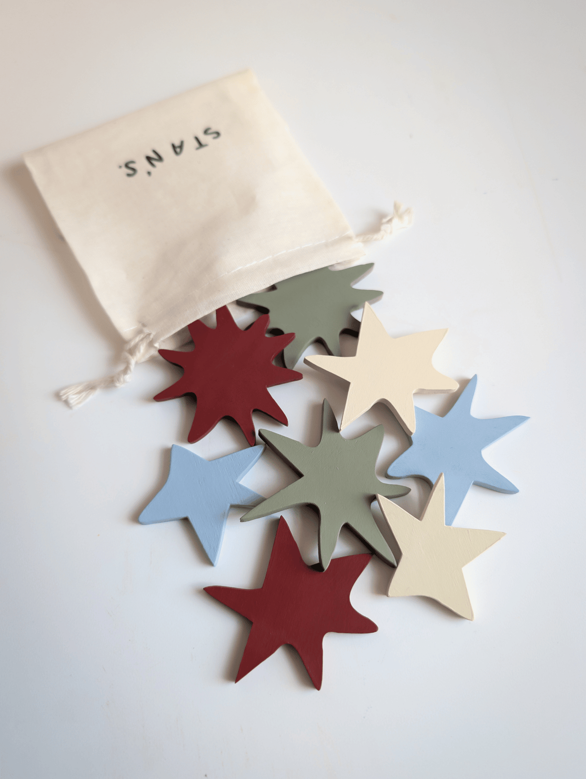 Mixy Matchy Hand Painted Stars (set of 8)