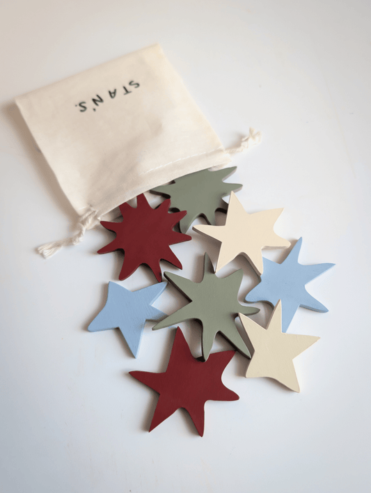 Mixy Matchy Hand Painted Stars (set of 8)