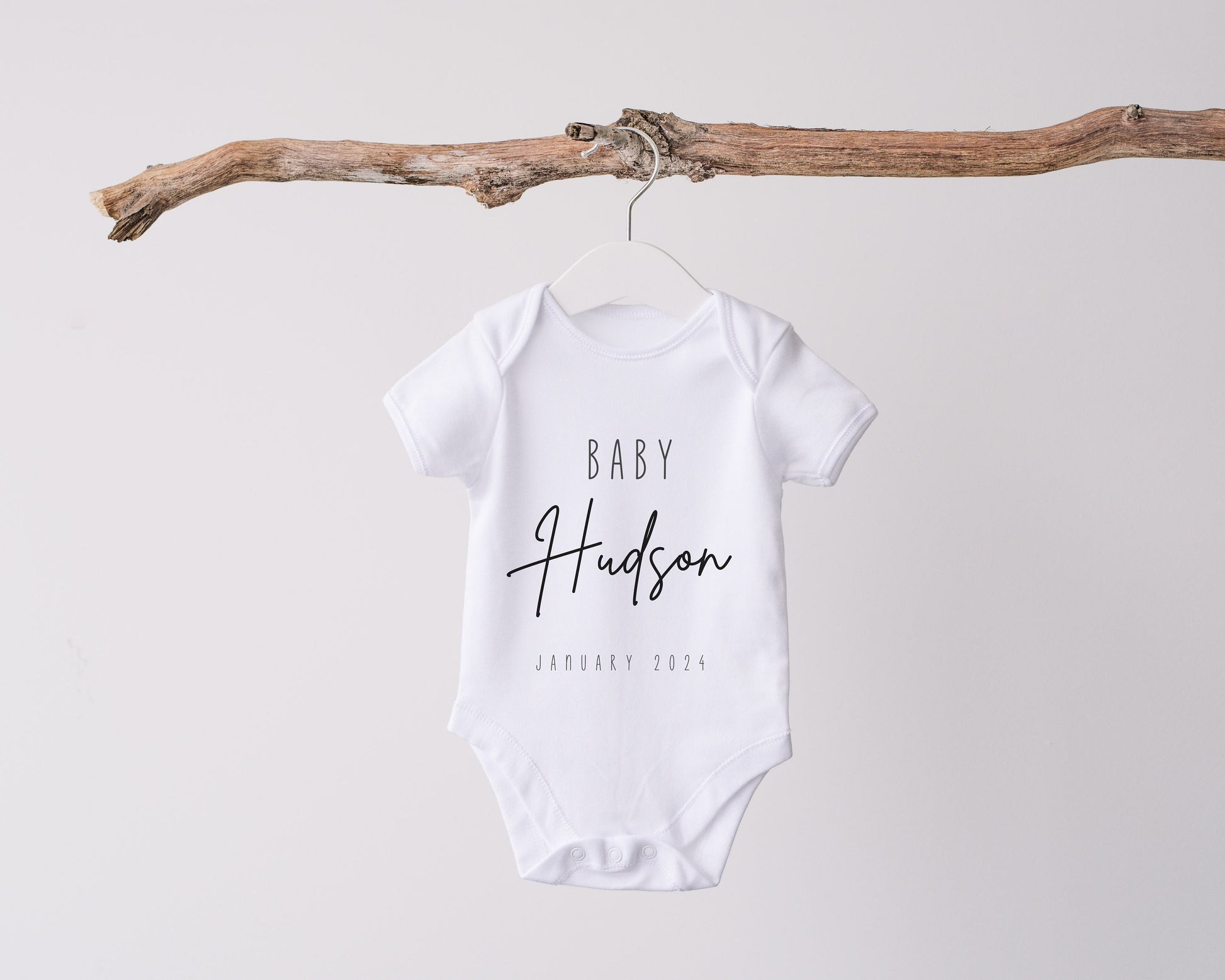 Personalised Name Babygrow | Custom Baby Gift | Pregnancy Announcement | Baby Gift | Free Delivery | Handmade | Baby Shower Gift