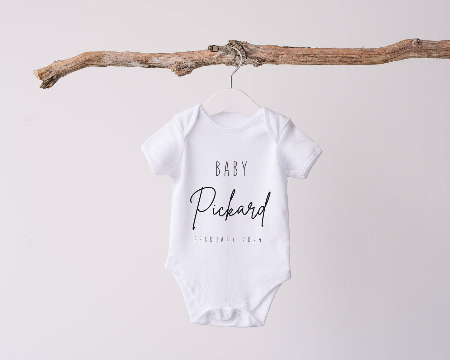 Personalised Name Babygrow | Custom Baby Gift | Pregnancy Announcement | Baby Gift | Free Delivery | Handmade | Baby Shower Gift